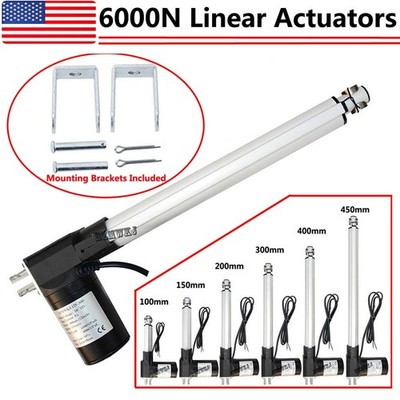 6000N Electric Linear Actuator 1320lb Max Lift Heavy Duty 12V DC Putter Motor IG