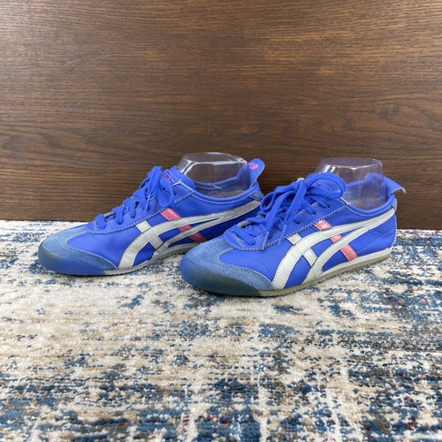 Asics Onitsuka Tiger Mexico 66 Blue Leather HL474 Shoe Women Sz US 7.5, 39EU - Picture 3 of 14