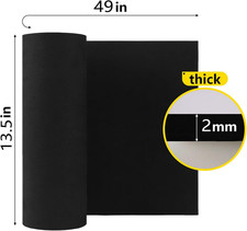 Black EVA Foam roll, 2mm Thick 1mm to 10mm Premium Cosplay EVA Foam Sheet, ...