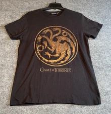 Game Of Thrones Men’s 3 Headed Dragon Themed T Shirt Size Large