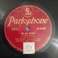 Reg Grant, My ild Dutch/The Future Mrs. Awkins Parlophone E 6186 Ex