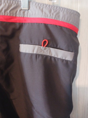 Joe Boxer Mens Sz36 Inseam 10" Swim Trunk Gray Orange Inner Mesh Pocket - Picture 4 of 8