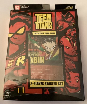 Teen Titans Collectible card Game 2 Player Starter Deck Sealed Free Shipping