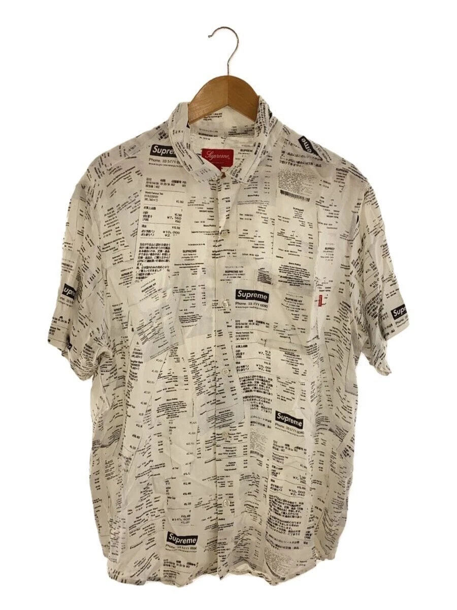 Chemise manches courtes col ouvert Supreme blanche L occasion