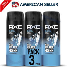 AXE DEODORANT SPRAY 150 ML ICE CHILL 3PK