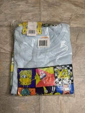 Sponge Bob Nickelodeon Pajama Set Adults Size Large Multicolor 2Piece NWT