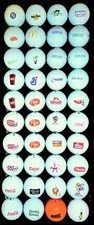 Colección de pelotas de golf con logotipo de alimentos y bebidas Coca-Cola McDonald’s Dr Pepper