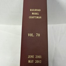 Railroad Model Craftsman Vol 70 June 2001-May 2002 Hardcover Bound Volume Mint