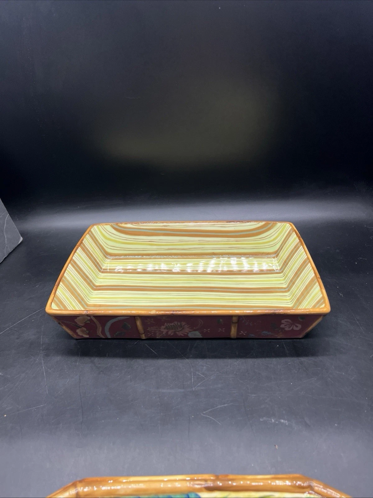 Tracy Porter 'Artesian Road Collection' 13-1/4” - 9” Handpainted Baking Pan