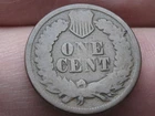 1872 Indian Head One Cent Penny- Good Details, Shallow N, Brown