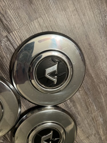 Volvo 240 242 244 245 DL Two Piece Stainless Steel Hub Caps, Set of four (3) - Picture 2 of 9