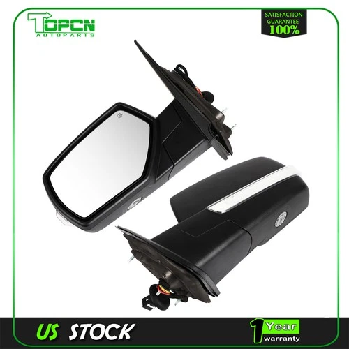 Power Heated Signal Clearance lamp Mirror For Chevry Silverado 14-18 GMC Sierra