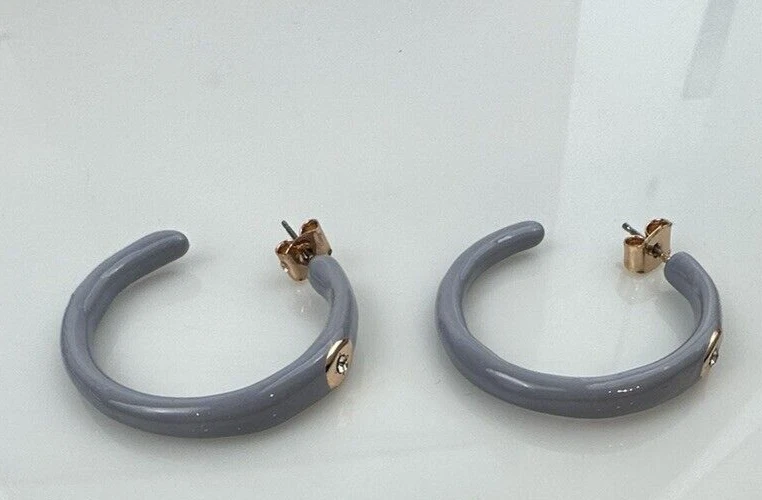 Lucky Brand 玫瑰金水晶星星颜色开口环状耳环 全新 — 第 4/4 张图片