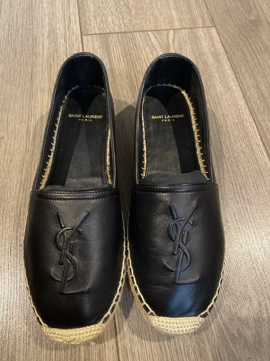 ysl espadrilles black