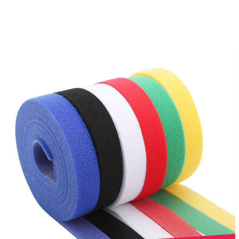 5 Meter Hook and Loop Ties Double Sided Straps Strapping Cable Tie 6-Colors - Image 4 of 4