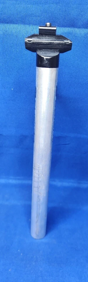 Tija de sillín BMX 26,2 mm vintage años 90 Haro Fusion aluminio micro ajuste plateado/negro Foto 4 de 4