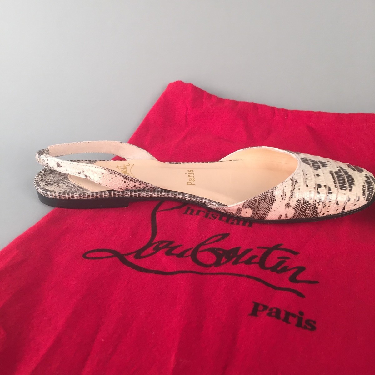 Christian Louboutin 36 Vintage 90s Y2K 2000s Python