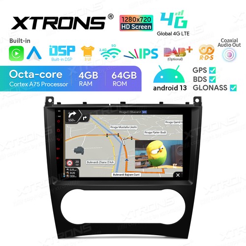 Car GPS Stereo Radio Android 13 8-Core 4G LTE For Benz W203 CW209 W463 - Picture 1 of 21