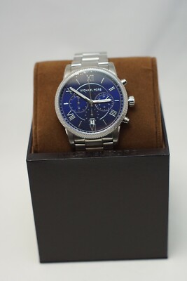 【SALE‼︎】MICHAL KORS腕時計 Oversized Maren Silver-Tone and Crocodile Embossed Leather