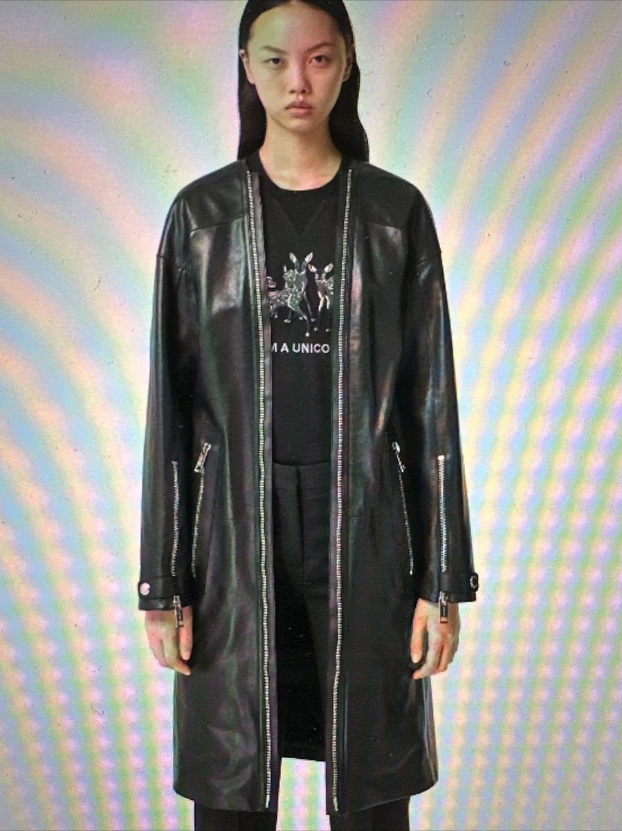 BURBERRY★素敵!Women's LUSHILL Black Quilted Leather Coat NEW BURBERRY Women's UNI LUSHILL Black Quilted Leather Long