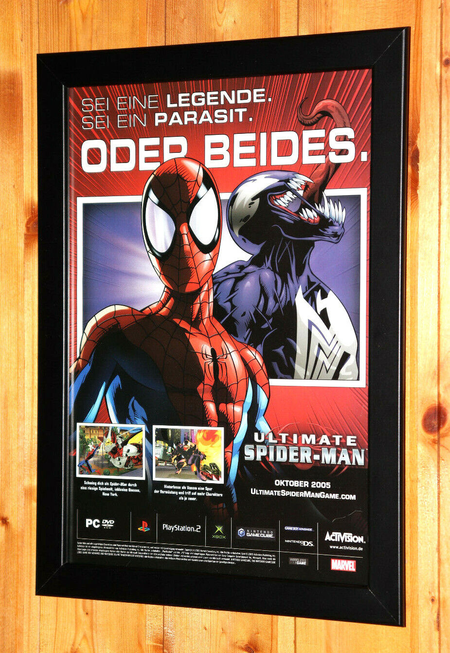 Ultimate Spider Man, tendo pra PS2, GameCube e até mesmo o PC