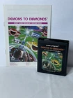 Demons to Diamonds (Atari 2600, 1982) Cartridge & Manual Cleaned Tested