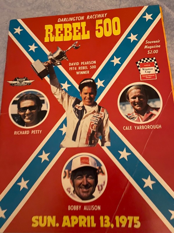 Darlington Raceway 1975 Rebel 500 Souvenir Program  April 13, 1975