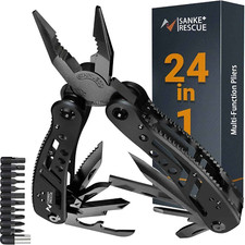 24 in 1 Multi Tool Pliers Folding Knife Set for Camping, Survival  EDC Gear