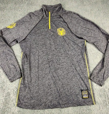 American Fighter 1/4 Zip Pullover Men's XL Sweatshirt Grey Graphic Made in USA