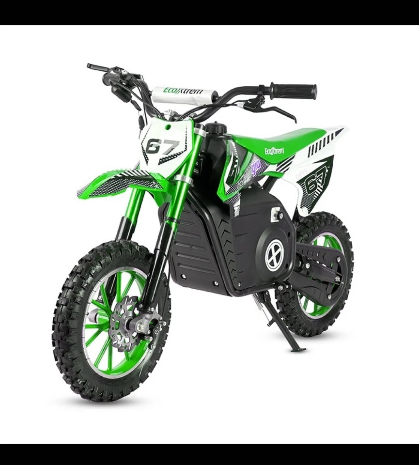 Mini motocross electrica 1000W bateria de 36V infantil color verde - Imagen 3 de 3
