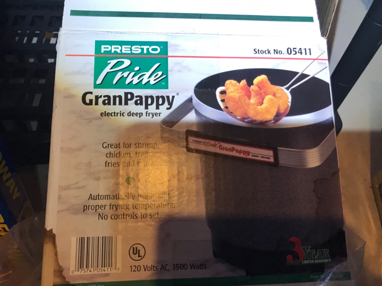 Presto® Gran Pappy® Electric Deep Fryer Open Box eBay