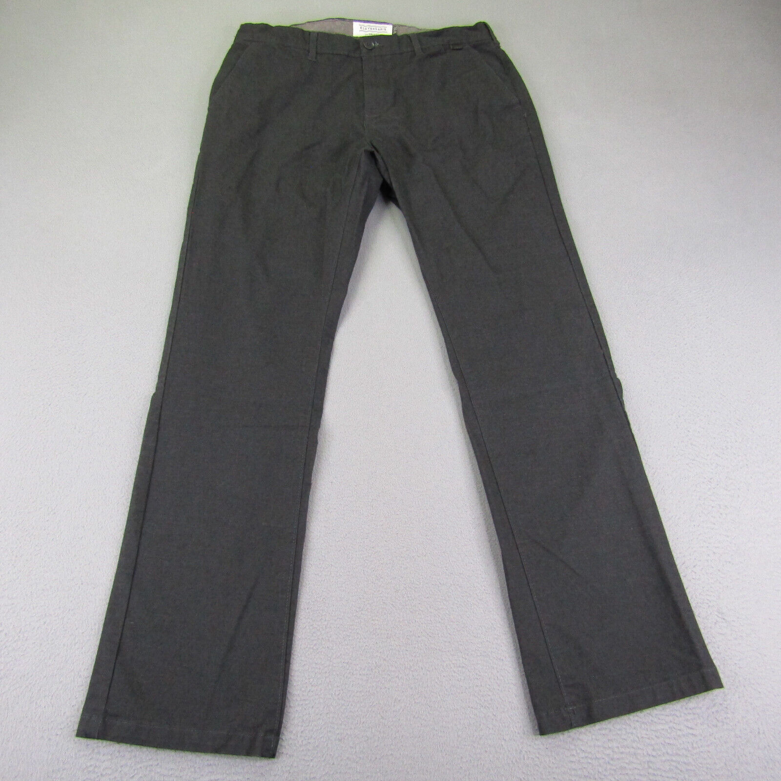 Eleven Paris Pants Mens 31x32 Gray Chino LA Collection Casual Cotton Blend Flex