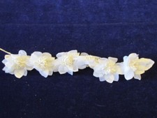 Vintage Millinery Flower all Ivory 14" Trim for Hair Bridal Headpiece Crown NH8