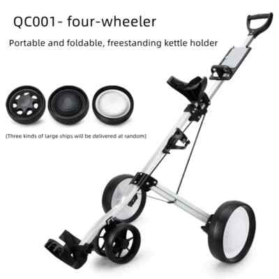 PGM Golf Bag Cart Course Trolley Faltbar Vier-Rad Golf Bag Cart