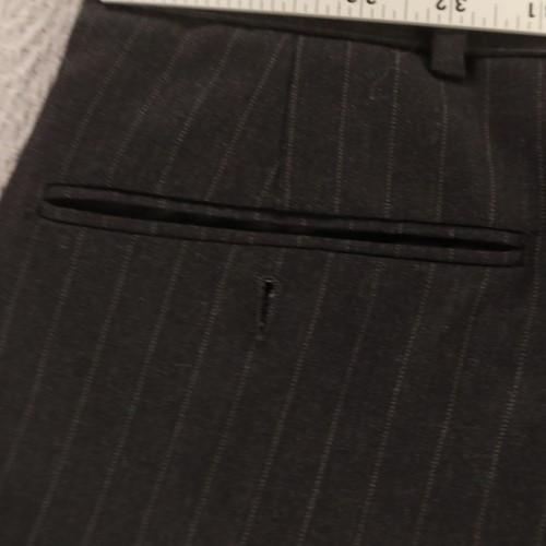 Gianfranco Ruffini Suit M Gray Pinstripe 100% Wool Worsted Twill 43R 35x29 - Picture 21 of 23