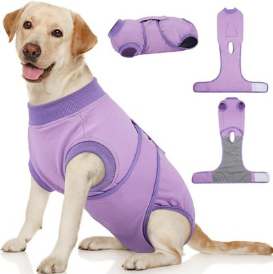 Kuoser Recovery Suit for Dogs Cats After Surgery PURPLE XL NEW 517