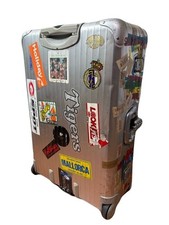Vintage Rimowa Topas Silver 2 wheels Carry Case Suitcase USED