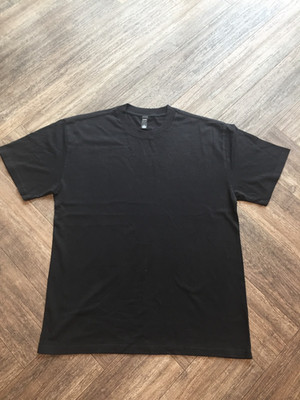 AS Colour Heavy Faded Tee Black Men Large Streetwear Boxy Relaxed Heavyweight