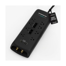 Monster Power Surge Protector w/ 4,050 Jules Rating   Heavy Duty Po... Fas