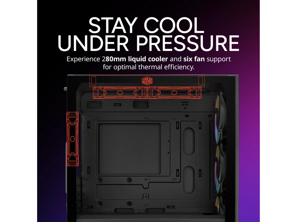 Cooler Master Elite 302 Micro-ATX High Airflow Minimalist PC Case, 365mm GPU - Image 4 of 4