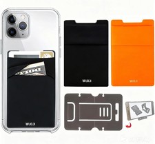 RFID Blocking Phone Card Wallet,Pocket Credit Card ID Case Pouch Sleeve for iPho