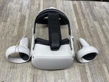 Oculus Meta Quest 2 Virtual Reality Headset with Controllers 128GB TESTED NICE