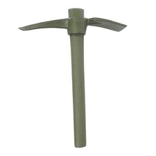 Mil-Tec Army Style Wooden Handle Metal Pickaxe OD Green Camp Bushcraft Trenching