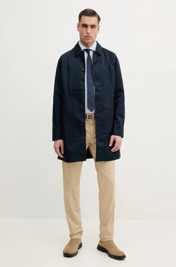 Men’s Barbour Rokig Waterproof Jacket Navy Blue Size XXL - Image 3 of 4