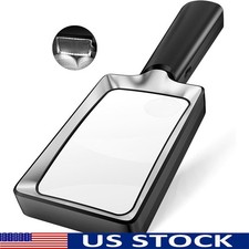 LED Magnifying Glass W/ Light Adjustable Brightness Seniors Clear Vision New