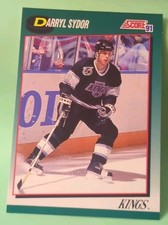 1991-92 Score Rookie and Traded - Darryl Sydor #81T - Los Angeles Kings