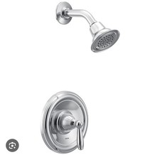 Moen Traditional Polished Silver Shower Faucet Set with Lever Handle
