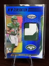2022 Panini Certified New Generation Jerseys Breece Hall #NGJ-BH  /99 Mirror Blu