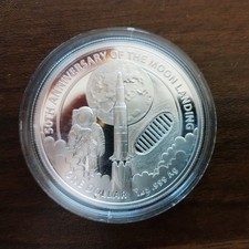 2019 Australian 1 oz silver coin 50th anniversary Moon landing 104.69 per troy oz