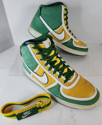 Nike Vandal High Premium 'Crayons' Green Yellow Sneaker Casual Shoes Mens 10 US